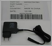 Зарядное устройство WERGC70K7661 Модель:ER-GC50, ER-GC70, ER-GC71; ER-GC51   