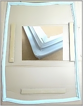 Уплотнитель верхней дверцы CNRAD-353550 Модель: Panasonic NR-BW415; NR-BW465