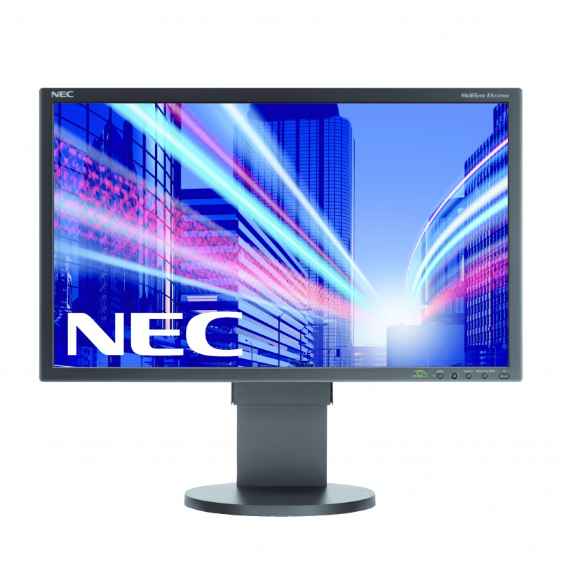 Монитор жидкокристаллический NEC Монитор LCD 22&#039;&#039; [16:10] 1680х1050 TN, nonGLARE, 250cd/m2, H170°/V170°, 1000:1, 16,7M Color, 5ms, VGA, DVI, DP, USB-Hub, Height adj., Pivot, Tilt, HAS, Speakers, Swivel, 3Y, Black