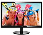 Монитор жидкокристаллический PHILIPS Монитор LCD 21,5&#039;&#039; 16:9 1920х1080 TN, nonGLARE, nonTOUCH, 250cd/m2, H170°/V160°, 1000:1, 10М:1, 16,7M Color, 5ms, VGA, DVI, Tilt, 2Y, Black