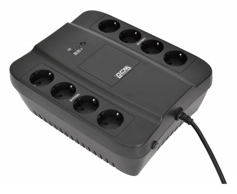 Источник бесперебойного питания Powercom Back-UPS SPIDER, OffLine, 450VA / 270W, Tower, Schuko