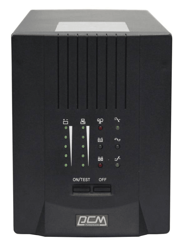 Источник бесперебойного питания Powercom SMART KING PRO+, Line-Interactive, 1500VA / 1050W, Tower, IEC, Serial+USB, SmartSlot