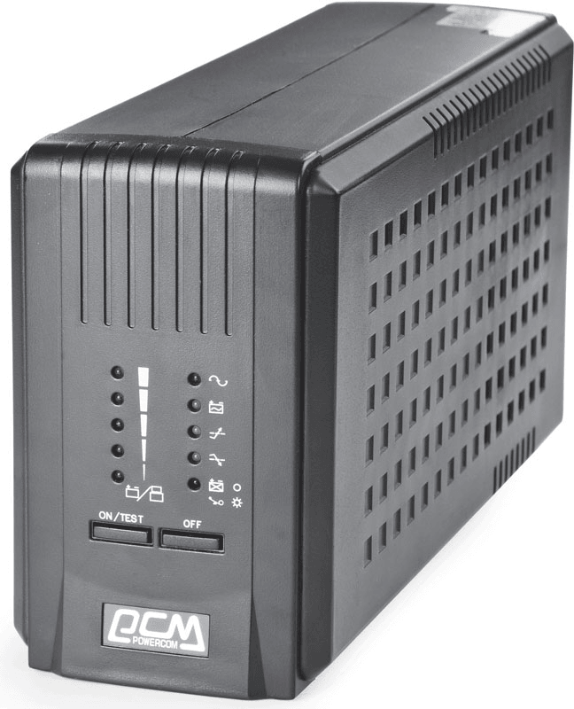 Источник бесперебойного питания Powercom SMART KING PRO+, Line-Interactive, 700VA / 490W, Tower, IEC, USB