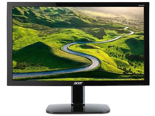 Монитор жидкокристаллический Acer KA240HBD Монитор LCD 24&#039;&#039; 16:9 1920х1080 TN, nonGLARE, 250cd/m2, H170°/V160°, 100M:1, 5ms, VGA, DVI, HDMI, Tilt, 3Y, Black