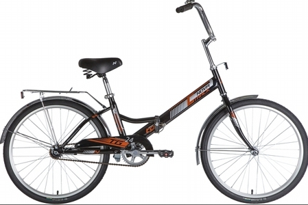 Велосипед NOVATRACK 24" складной, TG, черный