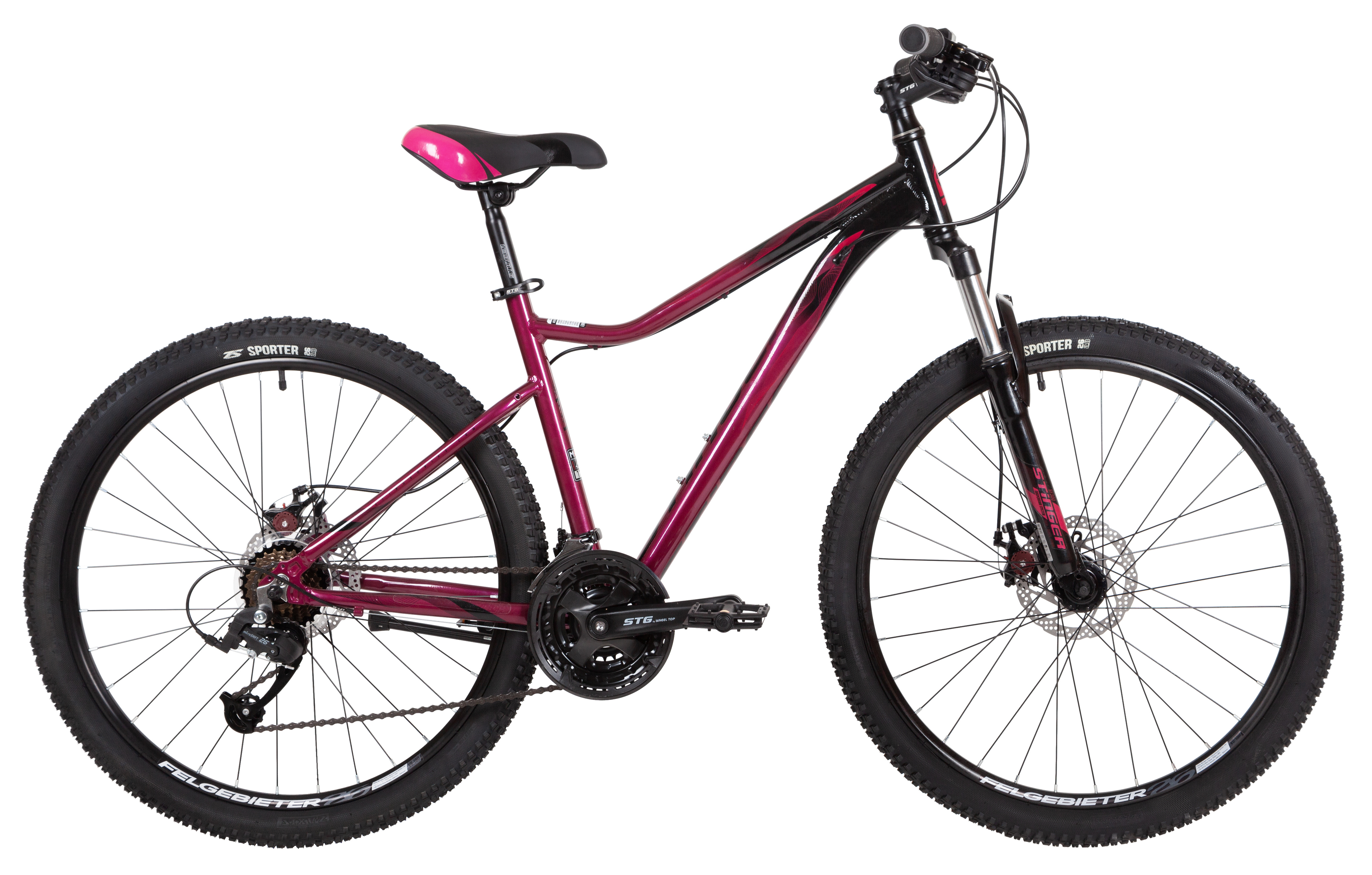 Велосипед STINGER 26" LAGUNA EVO SE красный, размер 17"