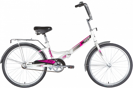 Велосипед NOVATRACK 24" складной, TG, белый