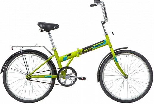 Велосипед NOVATRACK 24" складной, зелёный TG-24 CLASSIC 1.1